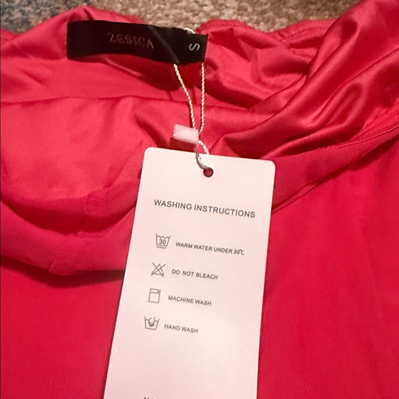 NWT Small Tube top dress Chic Asymmetrical Pink Strapless Dress - Picture 11 of 12